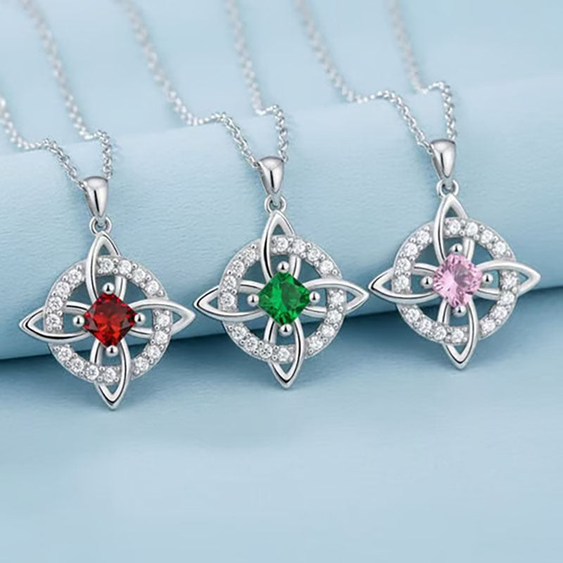 Natural Crystal Witch's Knot Necklace