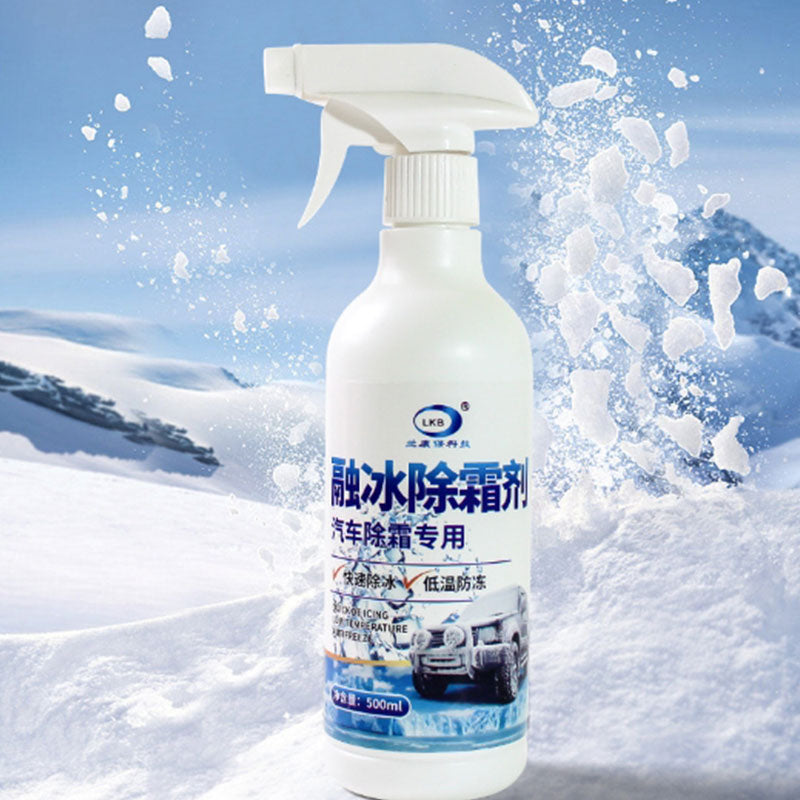 Car windshield defrosting, snow melting and de-icing agents