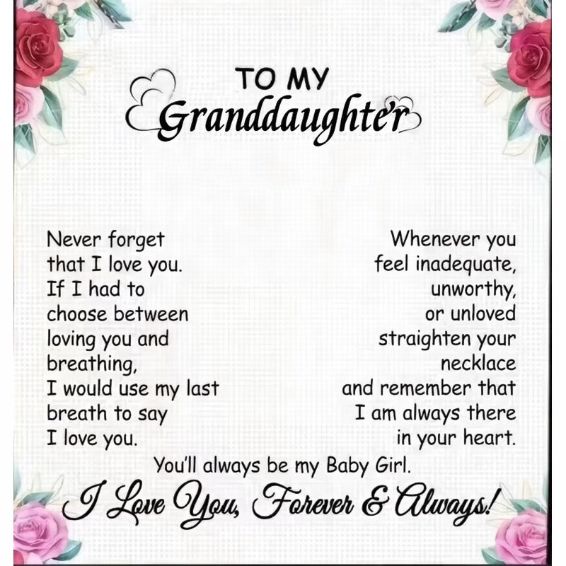 Cross Dancing Necklace With Message Card Gift