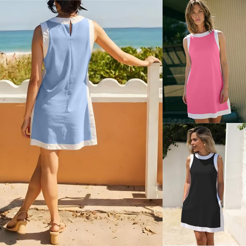 Women's sleeveless cotton suit