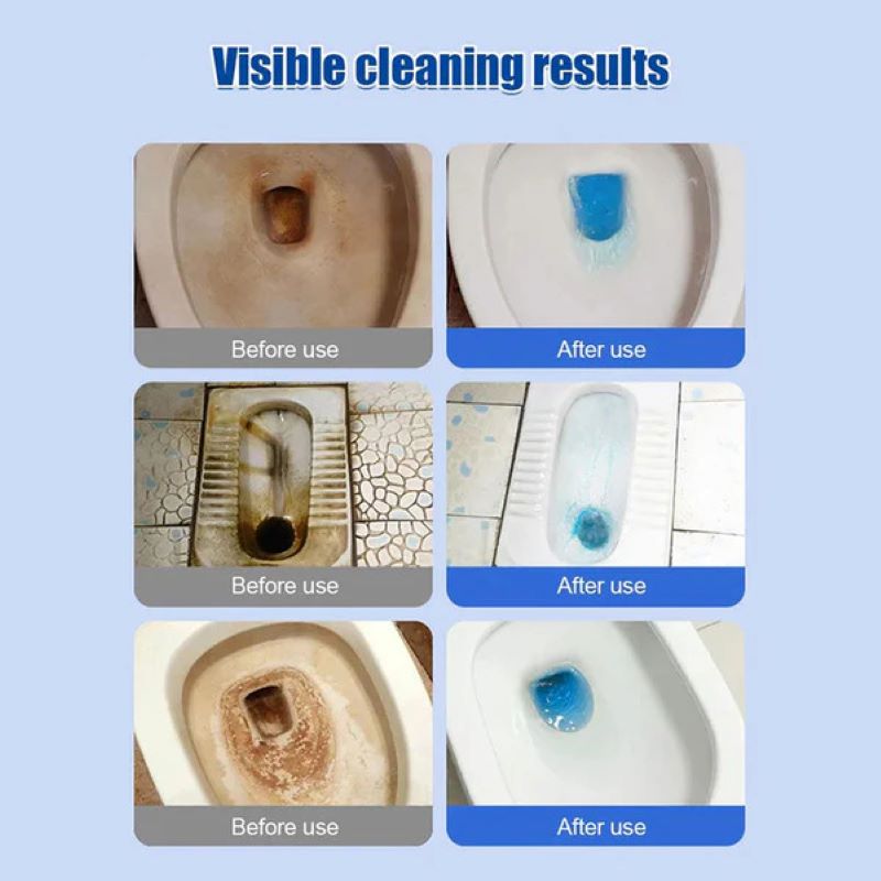Toilet cleaning effervescent tablets