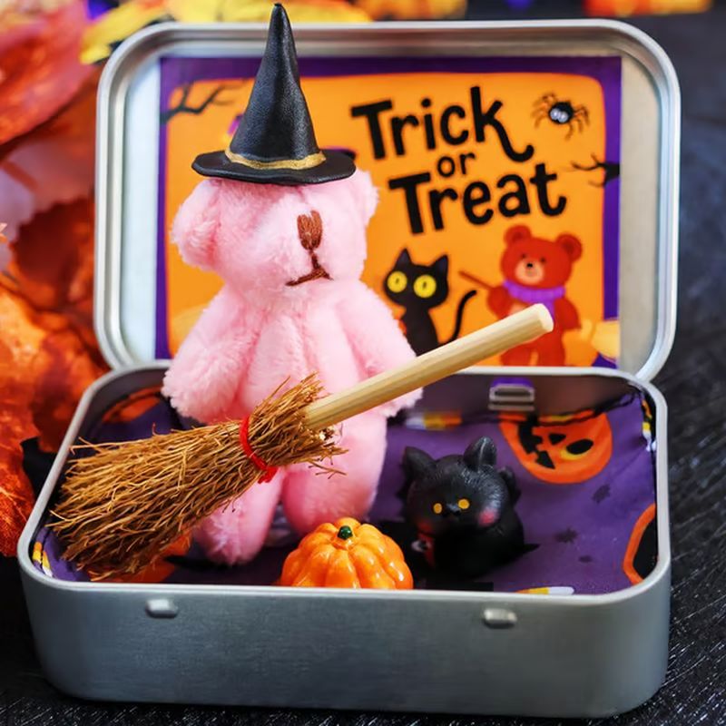 🎃🧸Cute Halloween Teddy Bear Gift Box🌟👻