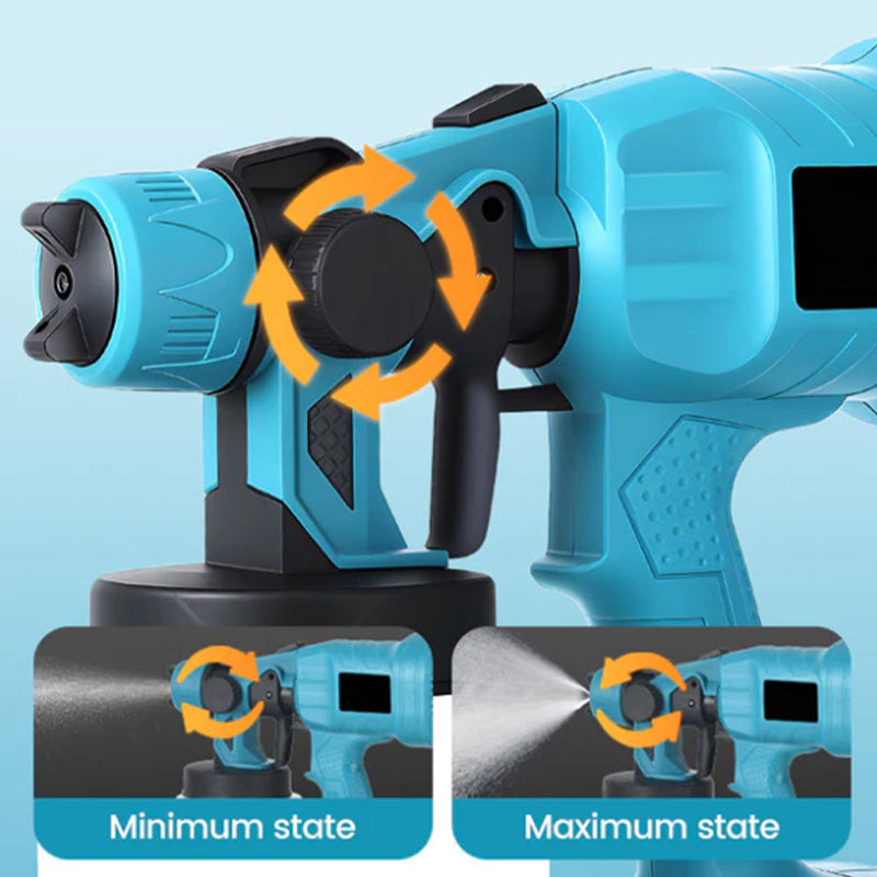 Cordless electric paint sprayer