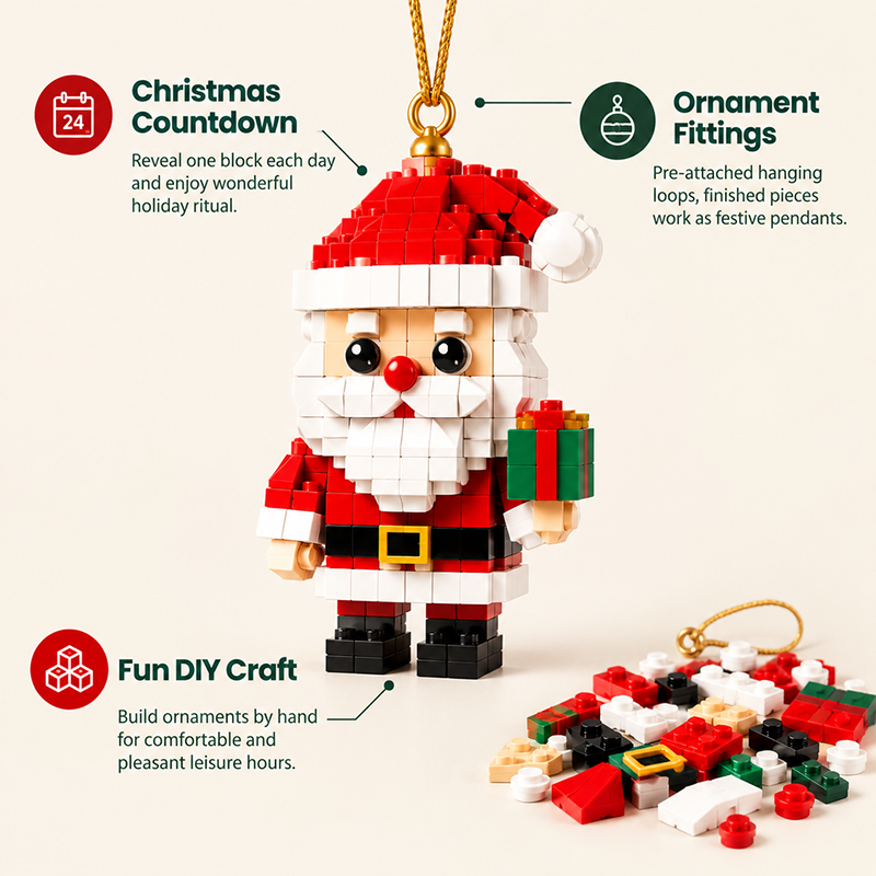 Christmas Building Block Decoration Toy