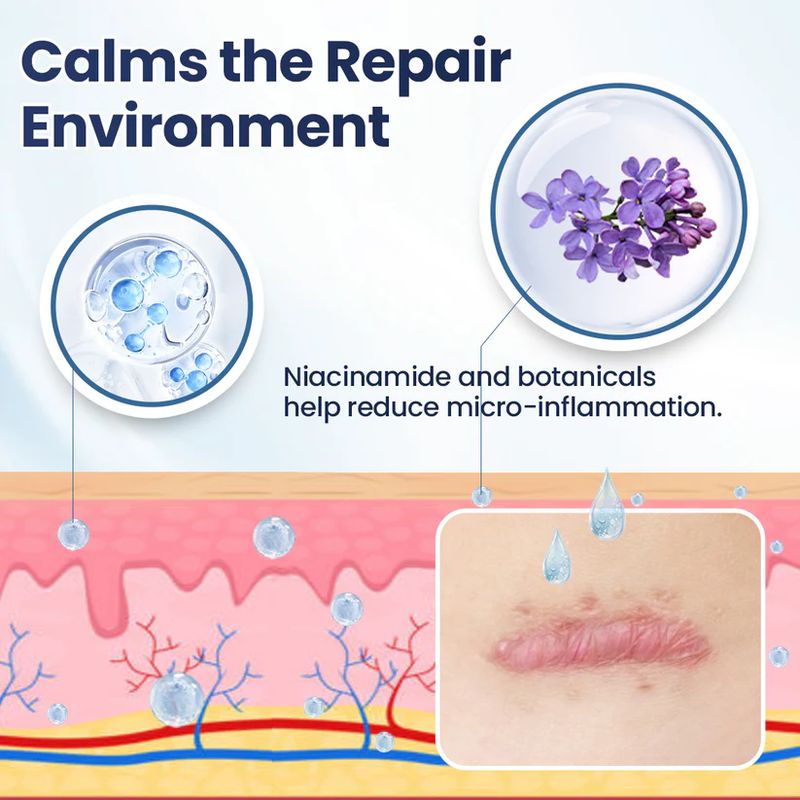 Lavender-textured scar repair gel