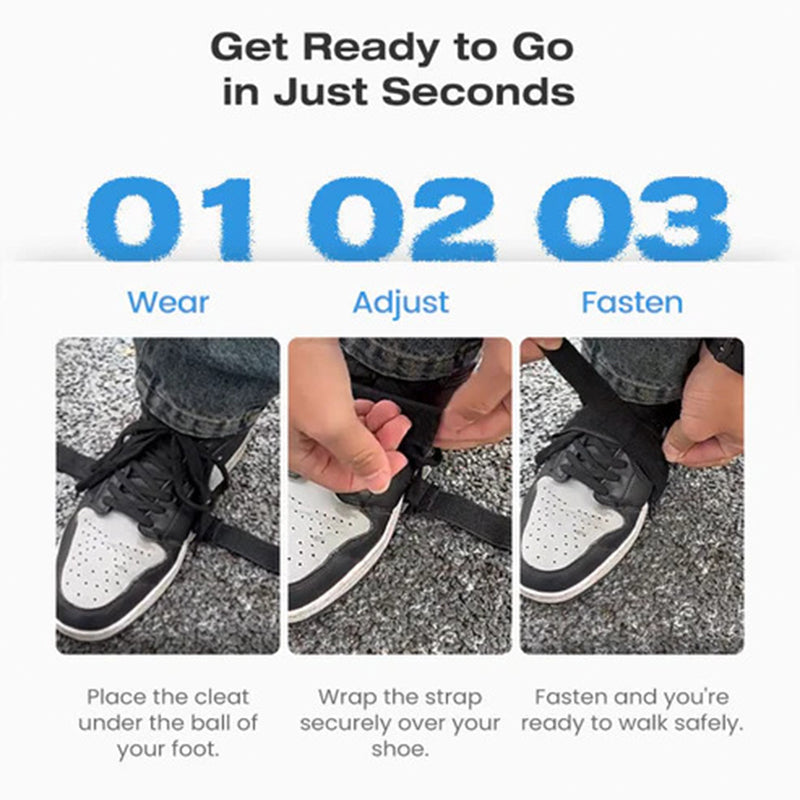 Durable anti-slip shoe crampon set