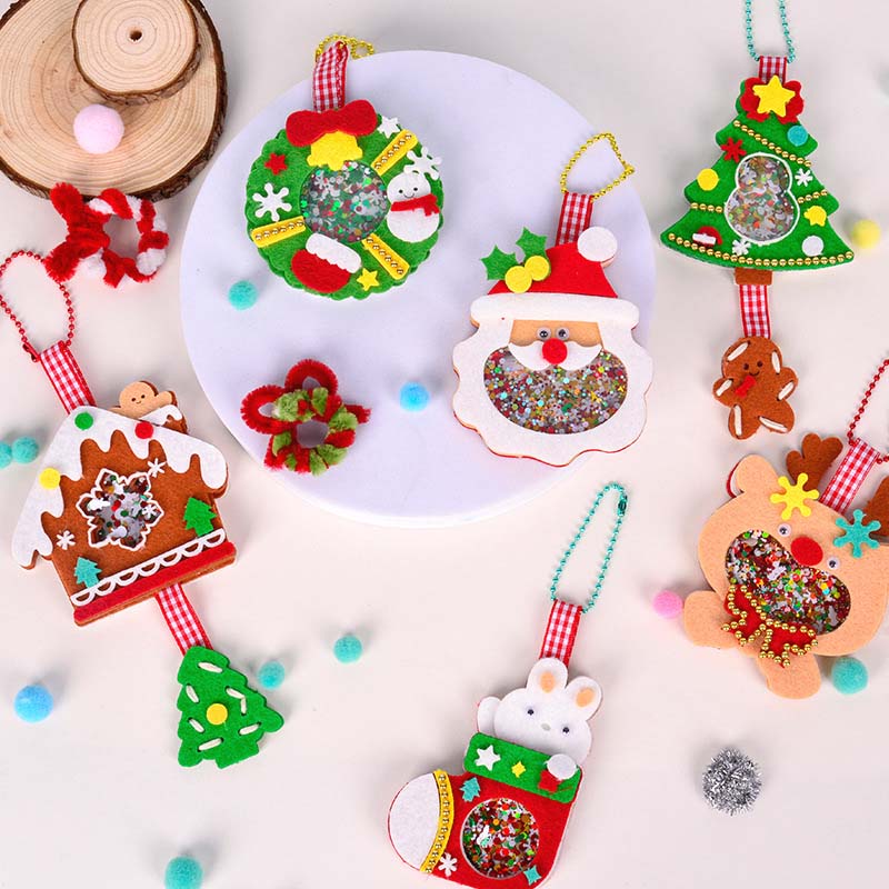 DIY Sequin Felt Christmas Decorations