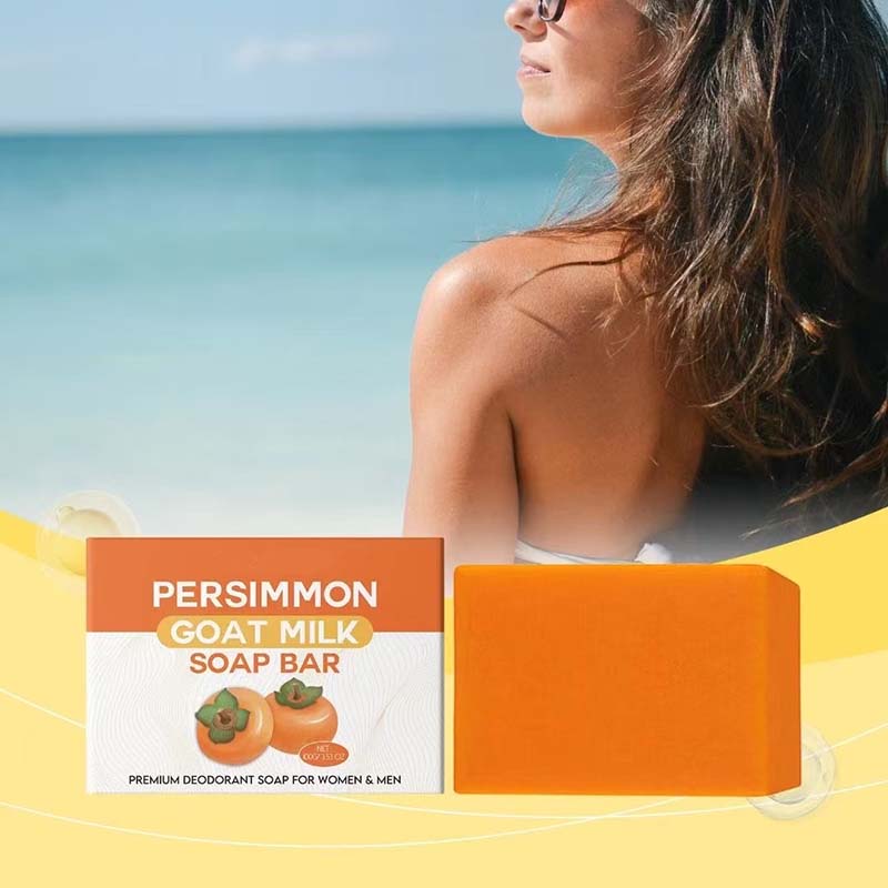Persimmon goat milk body soap--buy one get one free