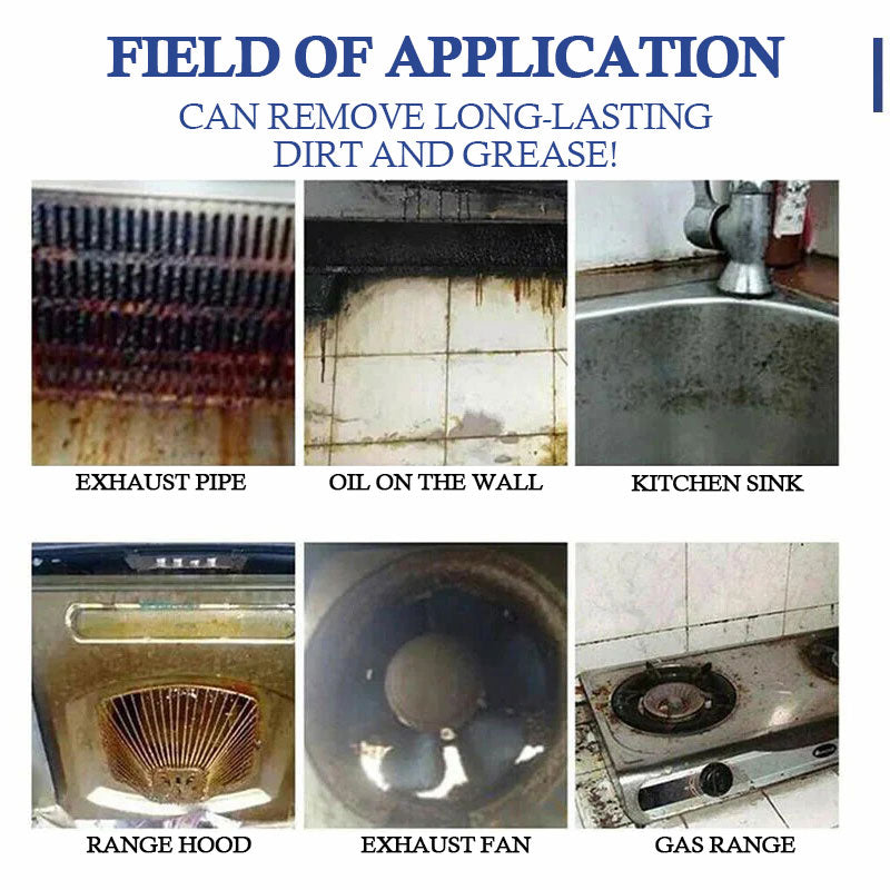 Foaming cleaner for heavy oil stains