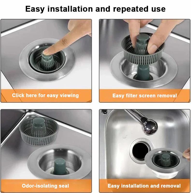 Upgraded Sink Bounce Core Drain Strainer