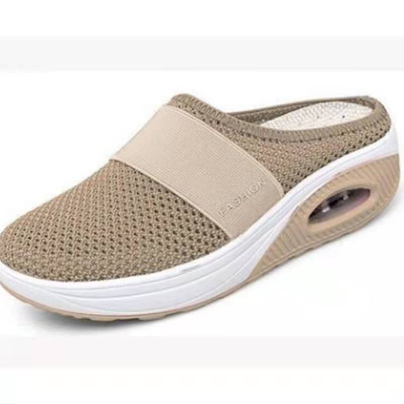 Orthopedic diabetic walking shoes with air cushion and anti-slip function