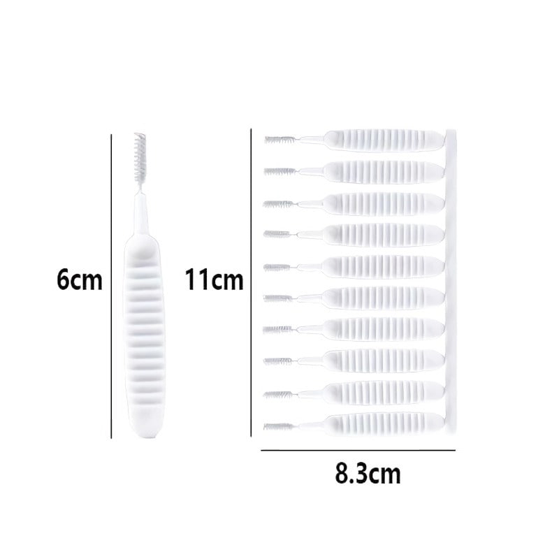 Crevice cleaning brush