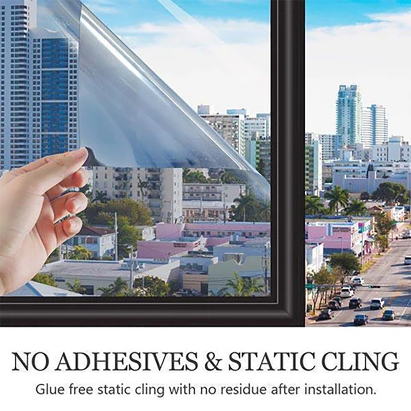 UV-protective heat-insulating privacy film
