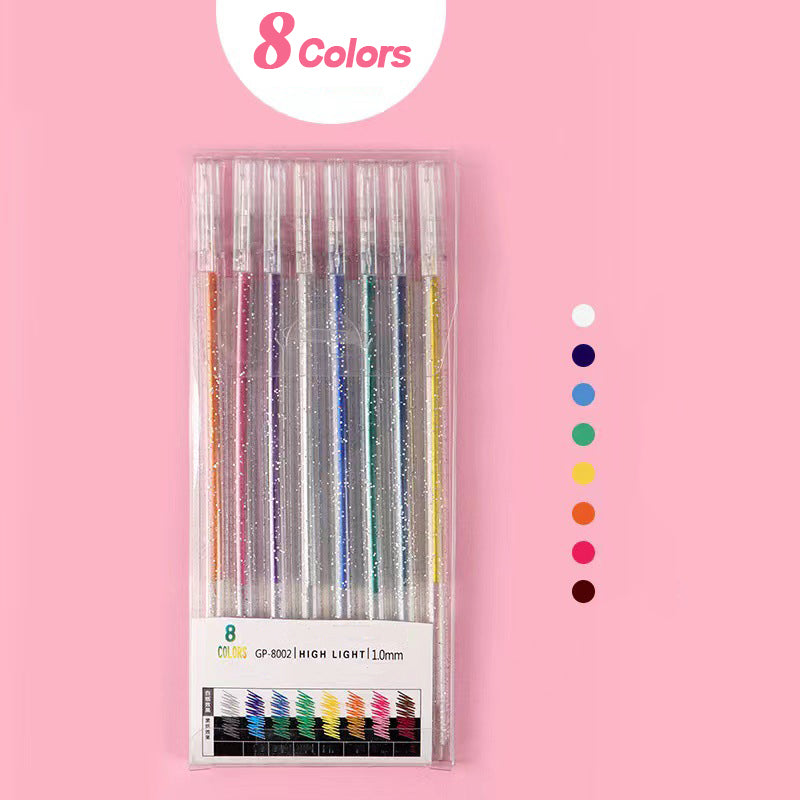 Glitter gel pen set