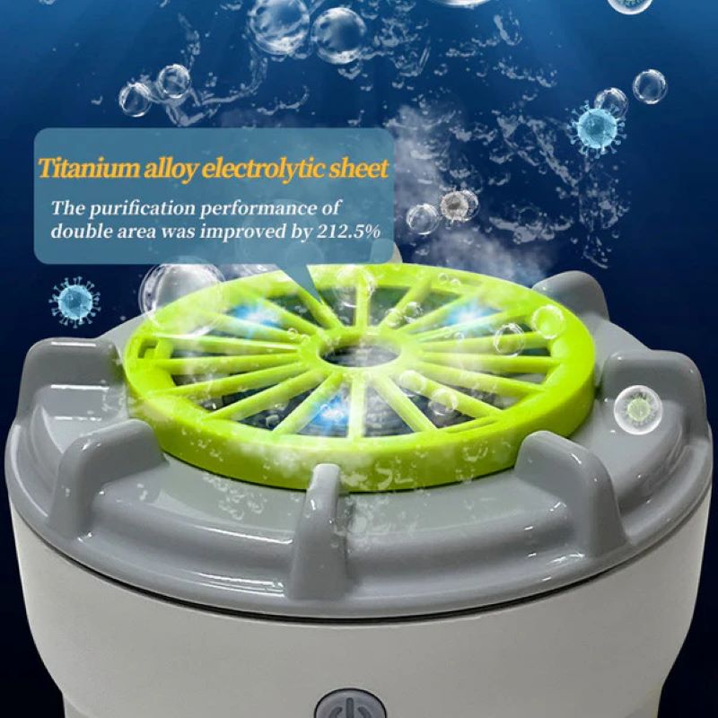 High-efficiency portable fruit and vegetable washing machine