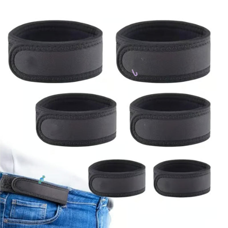 Portable buckleless belt