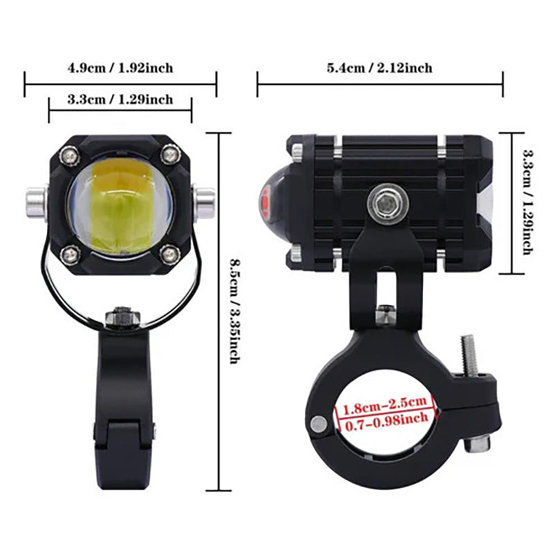 Universal "Demon Eye" Motorcycle LED Headlight (with High/Low Beam Function)