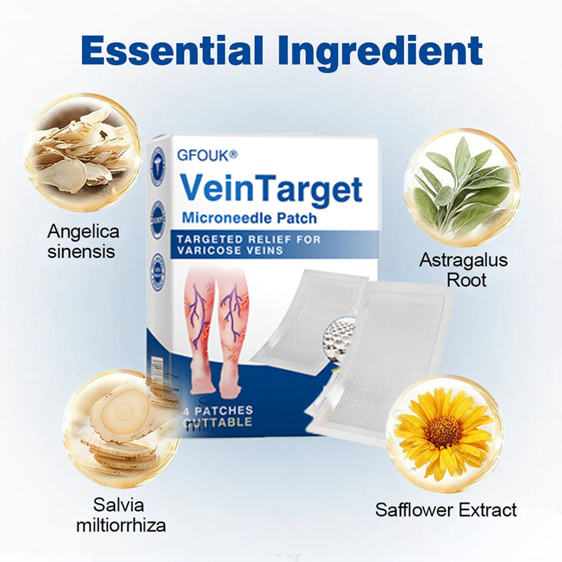 VeinEase microneedle treatment patch