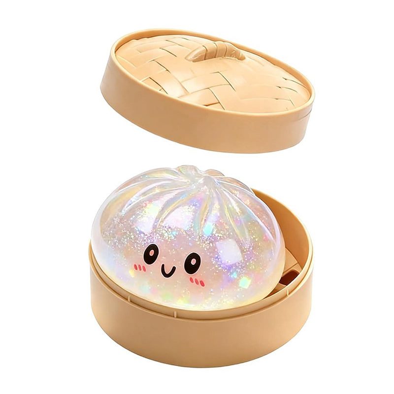 Glowing "Steamed Bun" Style Mystery Stress-Relief Squeeze Toy (Color Random)