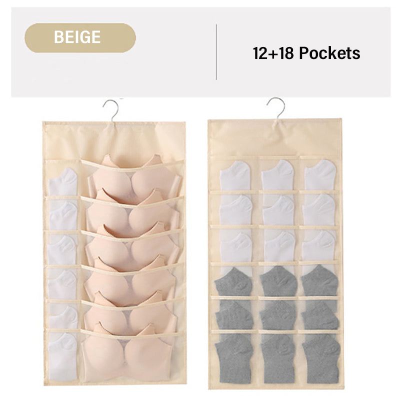 Double-sided underwear storage bag