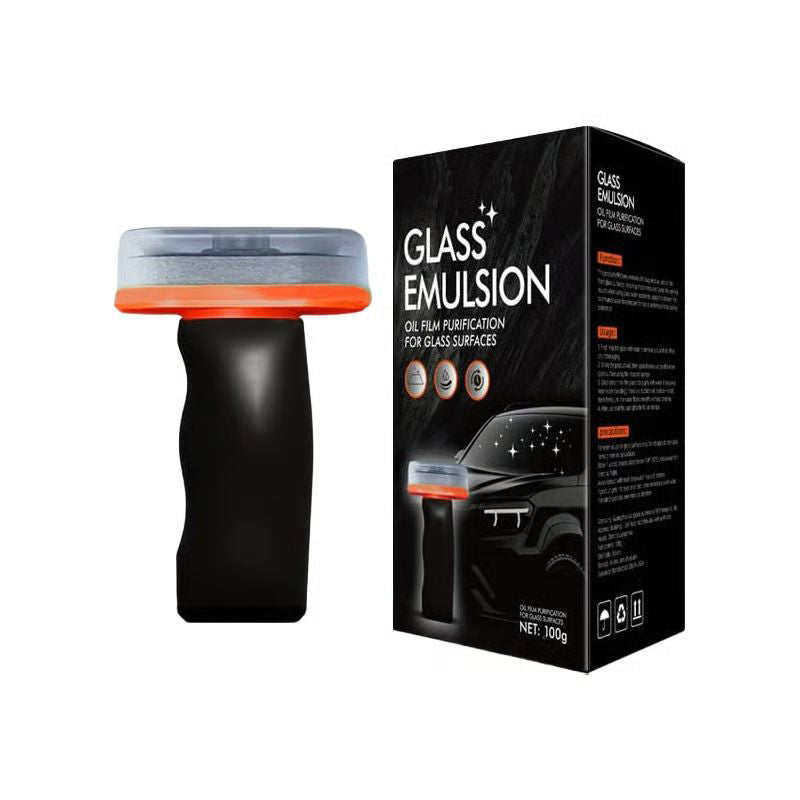 Car glass oil film cleaning brush