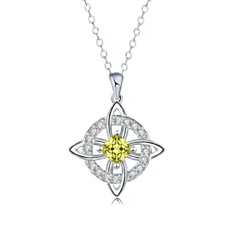 Natural Crystal Witch's Knot Necklace