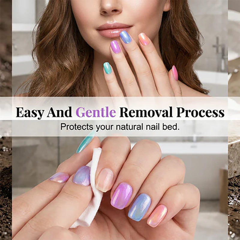 6-Piece No-Base-Coat Gel Nail Polish Pen Set