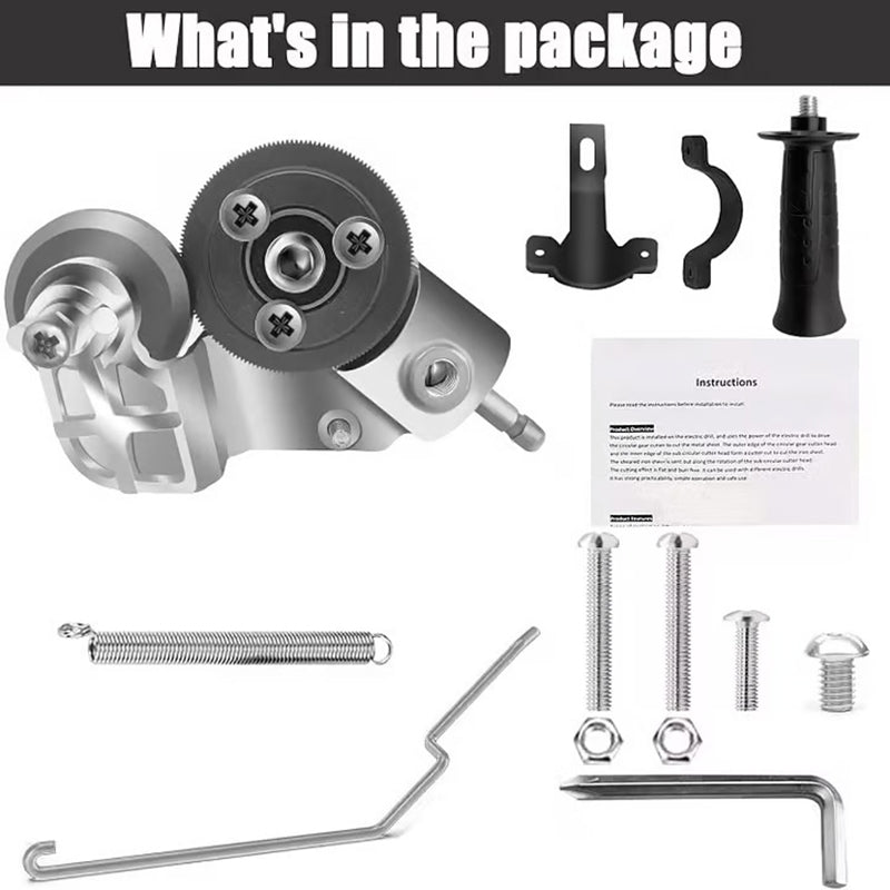 Sheet metal cutting accessories for drill bits