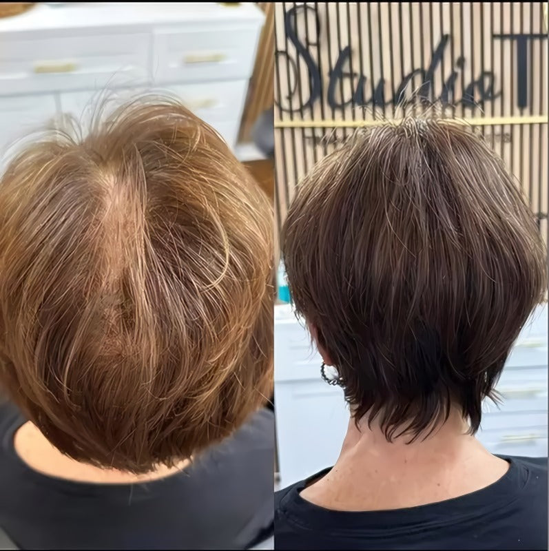 Heart-shaped bangs wig