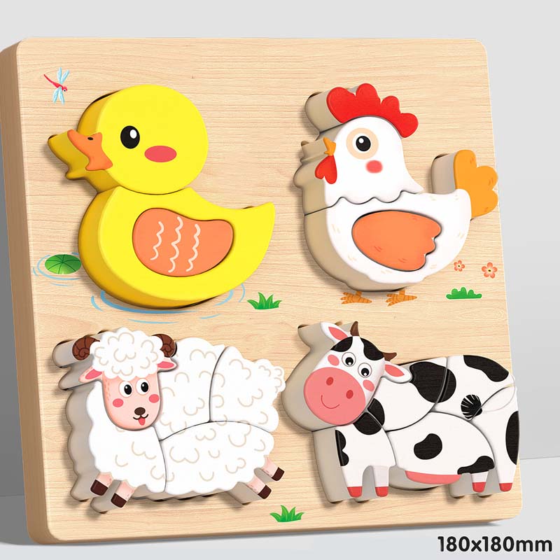 Educational 3D Wooden Puzzle