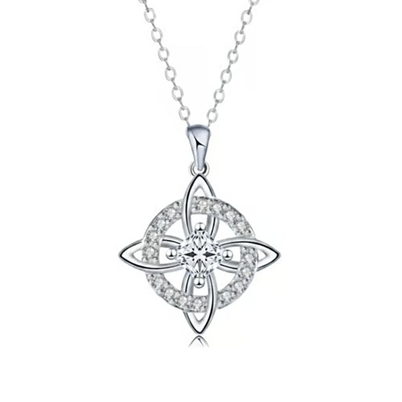 Natural Crystal Witch's Knot Necklace