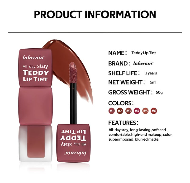 💋Super long-lasting Teddy lip glaze