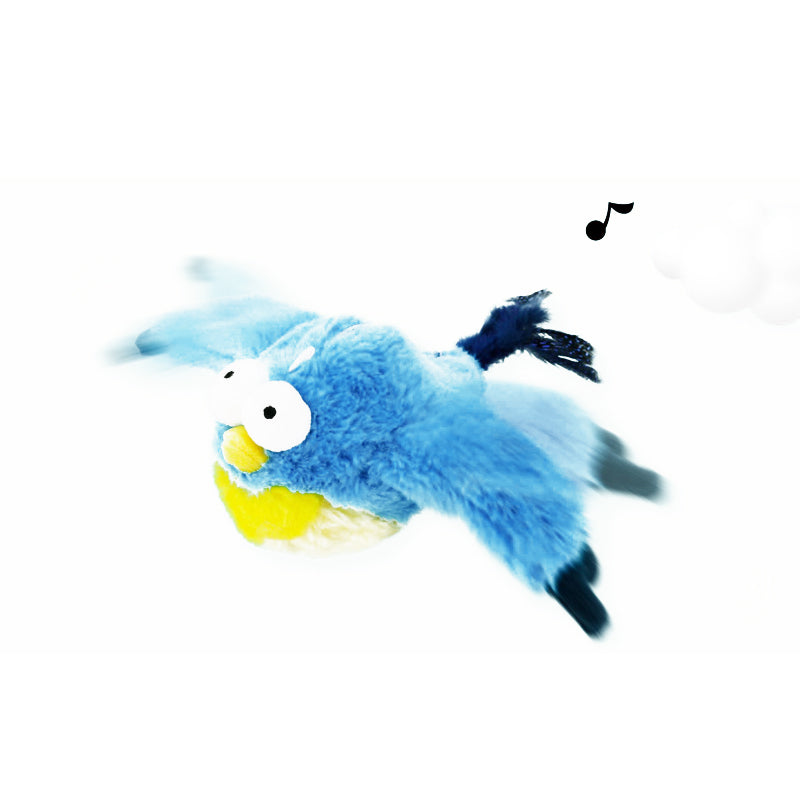 Simulation electric bird cat toy with flapping wings