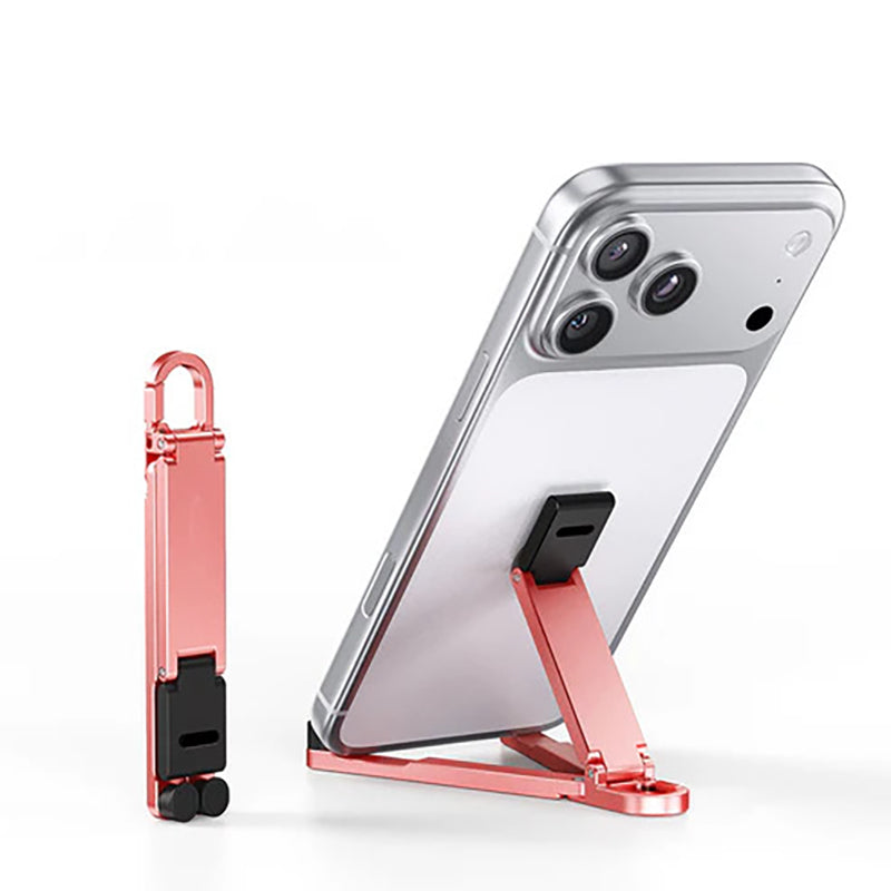 Mini Aluminum Alloy Phone Stand Keychain – Foldable Desktop Stand
