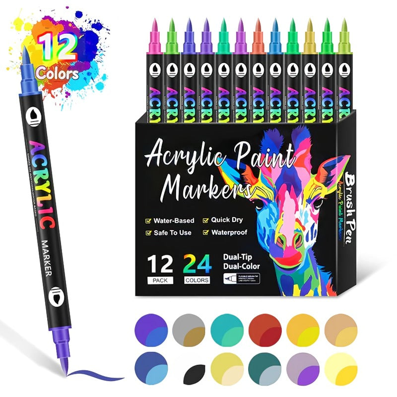 Double-Headed Acrylic Paint Pen