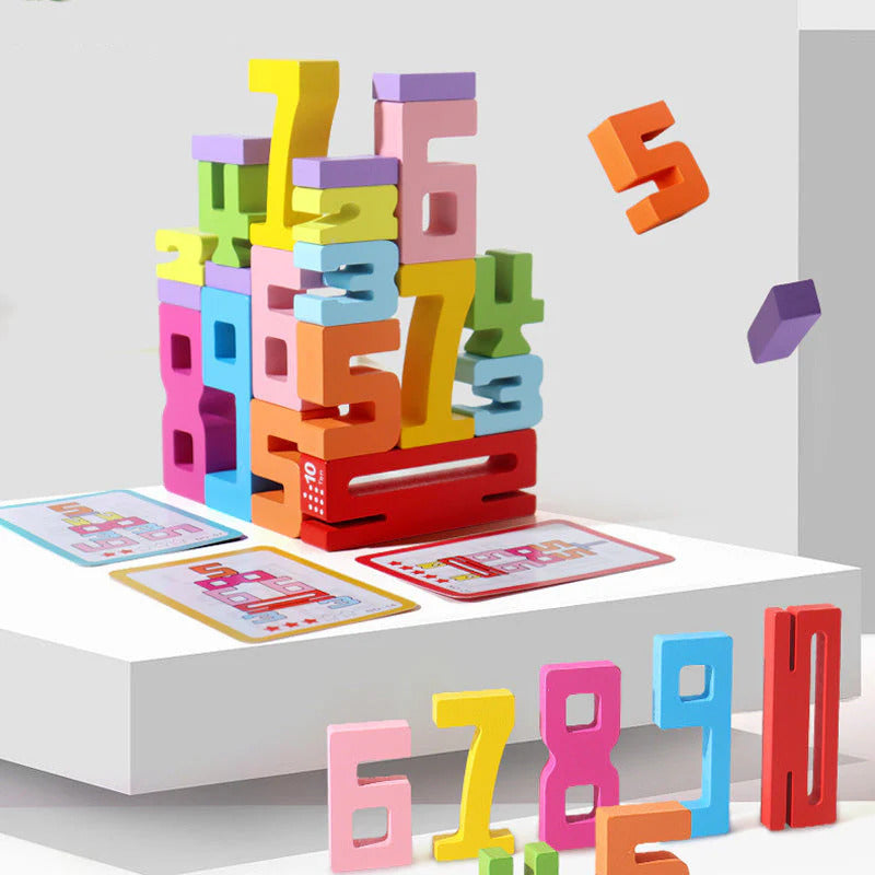 Mathematical building blocks toys