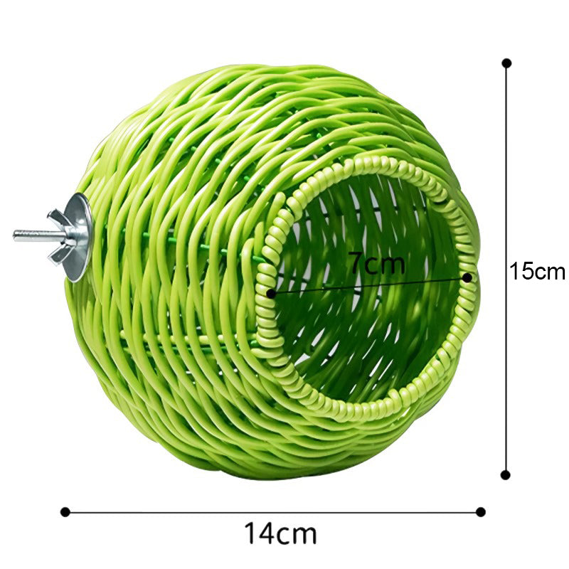 Sturdy and breathable rattan bird's nest