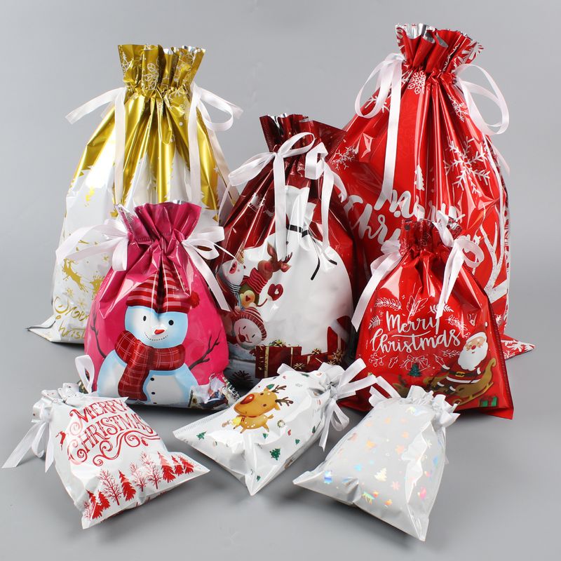 🎅🎁 Christmas gift bag with drawstring