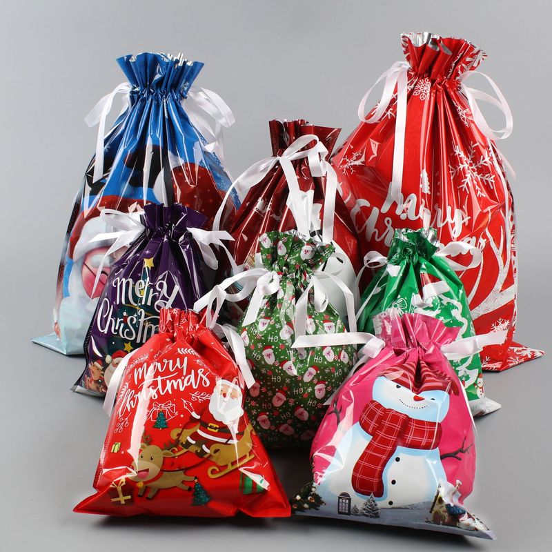 🎅🎁 Christmas gift bag with drawstring