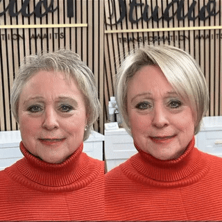 Heart-shaped bangs wig