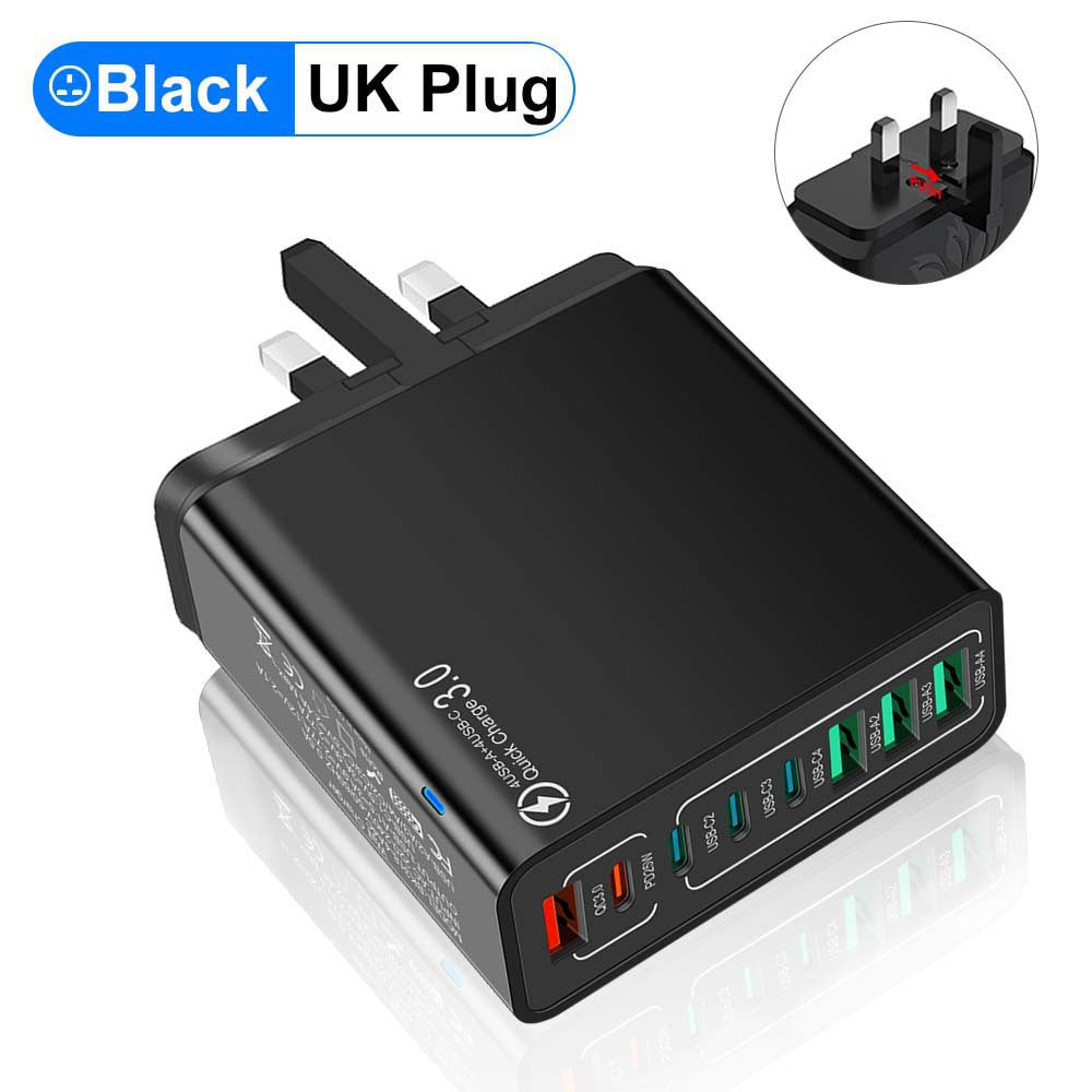 8 in 1 waterproof port USB fast charger