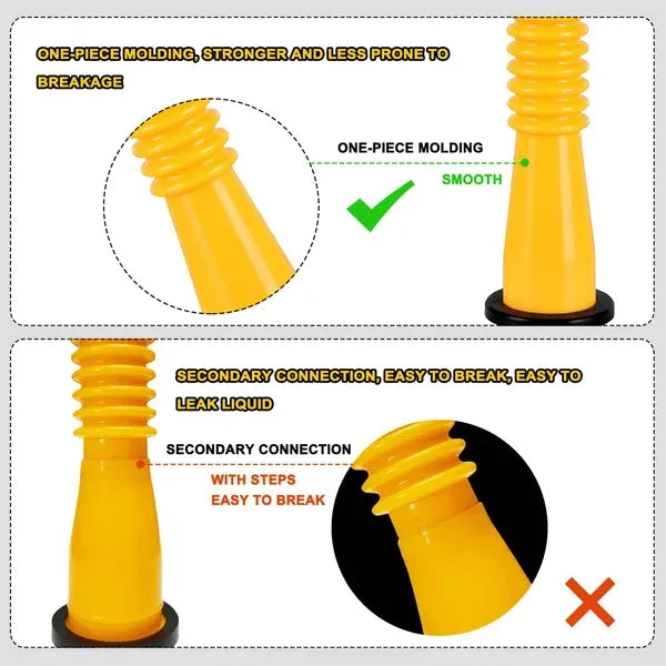 Upgraded Replacement Gas Can Spout with Flexible Nozzle