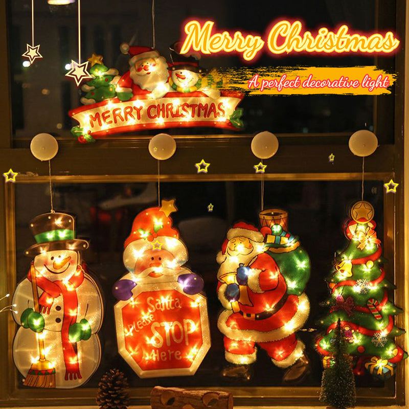 Christmas window hanging light