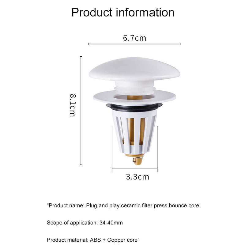 Plug and play ceramic filter