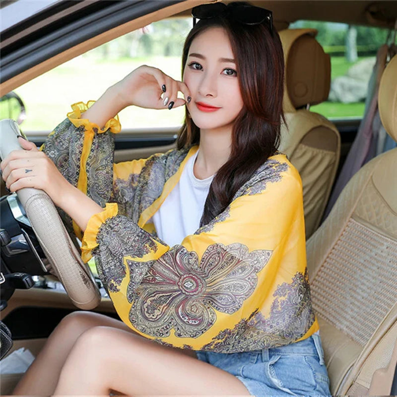 Women's Driving/Travel Sun Shawl