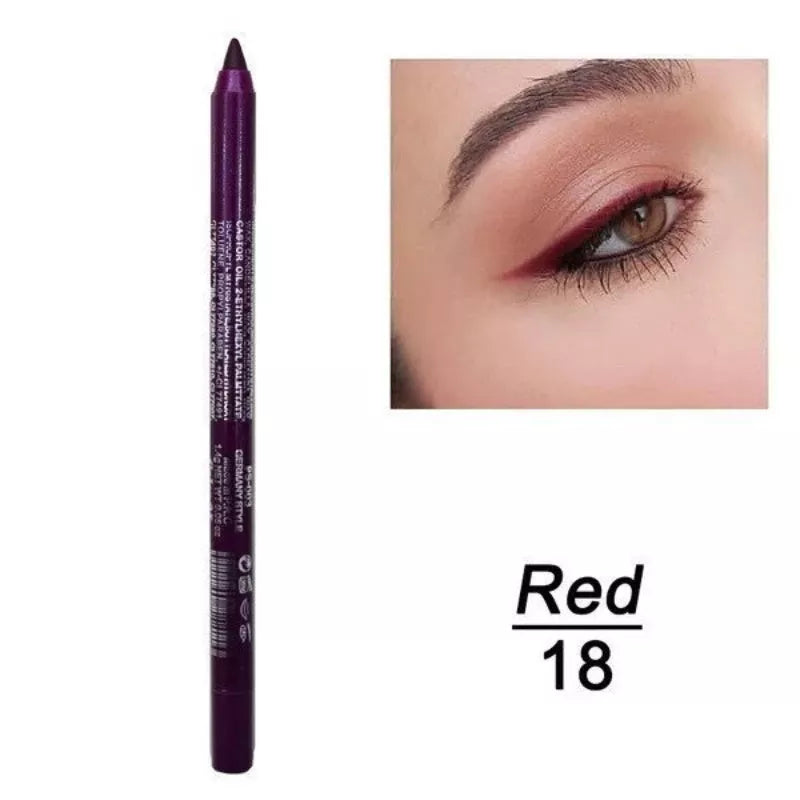 Long-lasting colored eyeliner