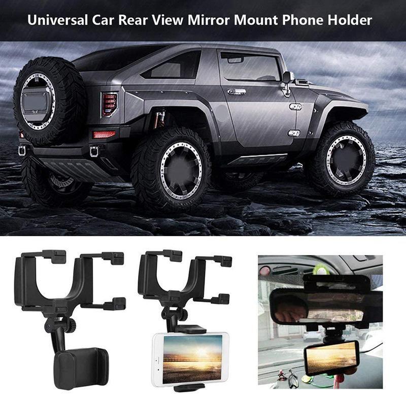 Universal Car Rear-view Mirror Phone Mount