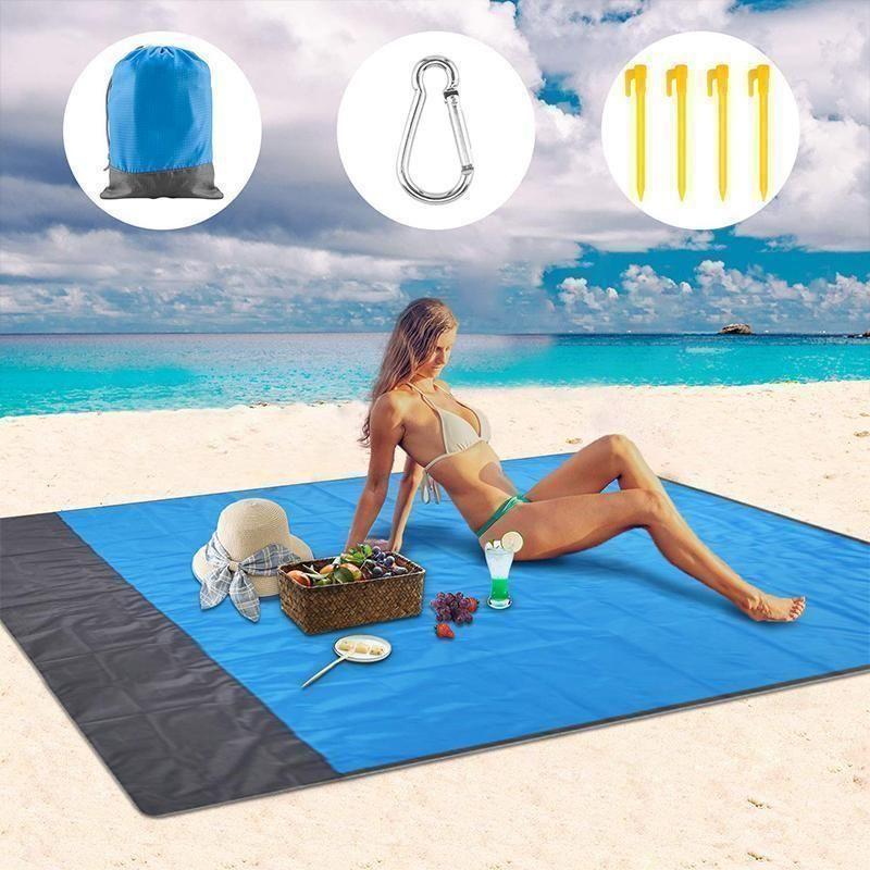 Portable Anti-sand Beach Blanket - for Park, Beach and Picnic