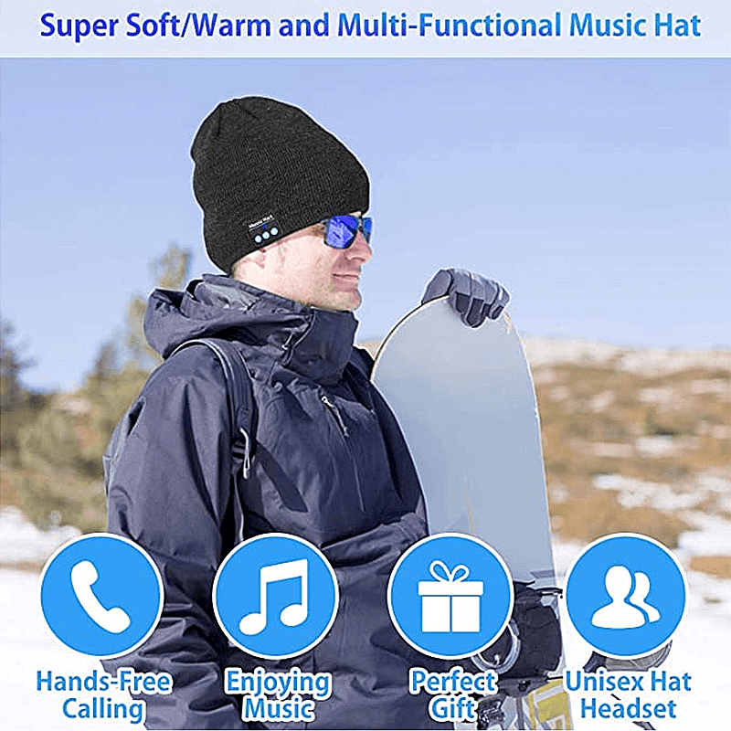 Bluetooth Headset Beanie Hat