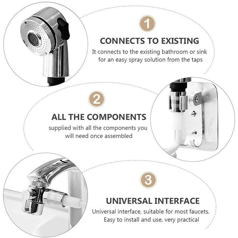 Handheld Shower Head Extender Kit for Hair Washing Pet Shower